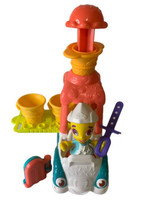 Play-Doh Hasbro Town Ice Cream Truck Playset Figure Cone Popsicle B3417 EUC - £10.61 GBP