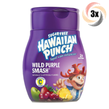 3x Bottles Hawaiian Punch Wild Purple Smash Liquid Water Enhancer | 1.62oz - £14.24 GBP