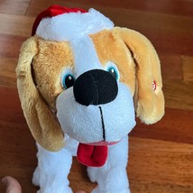 Gemmy Beagle Christmas Plush Animated Puppy Dog Sings &amp; Dance Up On the Housetop - £23.34 GBP