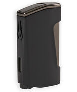 Lotus Chroma Dual Flame Lighter w/ Punch Glossy Black &amp; Gunmetal - L7100 - $38.70