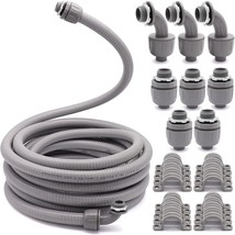 1/2Inch 25Ft Electrical Conduit Kit,With 5 Straight And 3 Angle, Ul Listed - $33.99