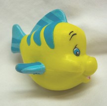 VINTAGE Walt Disney The Little Mermaid FLOUNDER FISH 3&quot; PlasticRubber To... - $14.85
