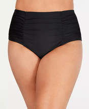 Bikini Swim Bottoms High Waist Black Plus Size 20W Island Escape $39 - Nwt - £7.18 GBP