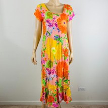 Jams World Beautifully Colored Summer Floral Vacation Women&#39;s S Maxi Dre... - $108.00