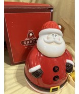 Beautiful Ceramic Santa Claus Cookie Jar 11&quot; Tall Christmas Holiday NOS ... - $34.60