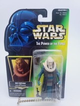 1996 Kenner Star Wars Power Of The Force Bib Fortuna holographic Green Card New - $16.13
