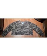 ARIZONA CAMO OVERSIZED CROPPED SWEATSHIRT SIZE XXL CROP TOP Cut Edge - $19.95