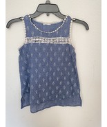Girls Shirt  blue and white Size 7 Small Used_ - €5,58 EUR