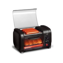 Elite Cuisine Hot Dog Toaster Oven, 30-Min Timer, Stainless Steel Heat Rollers B - £64.33 GBP