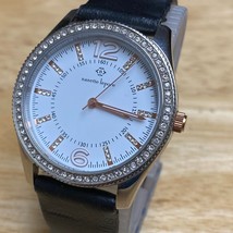 Nanette Lepore Men Lady Silver Rhinestone Analog Quartz Watch~New Battery - £10.62 GBP