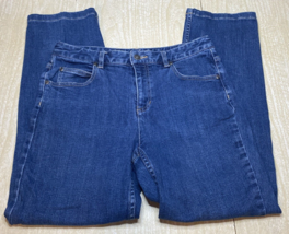Liz Claiborne Women&#39;s 6R  Straight Leg Denim Blue Jeans - £11.20 GBP