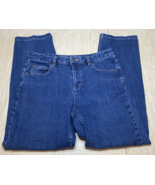 Liz Claiborne Women&#39;s 6R  Straight Leg Denim Blue Jeans - £11.00 GBP