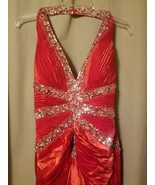 Party Time Formals - Red And Silver Hi-Lo Size 4 Style CE6850   G002 - $145.13