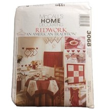 McCall's Home Decorating Pattern 3068 Kitchen Accessories Apron Dish Towel UC - $4.89