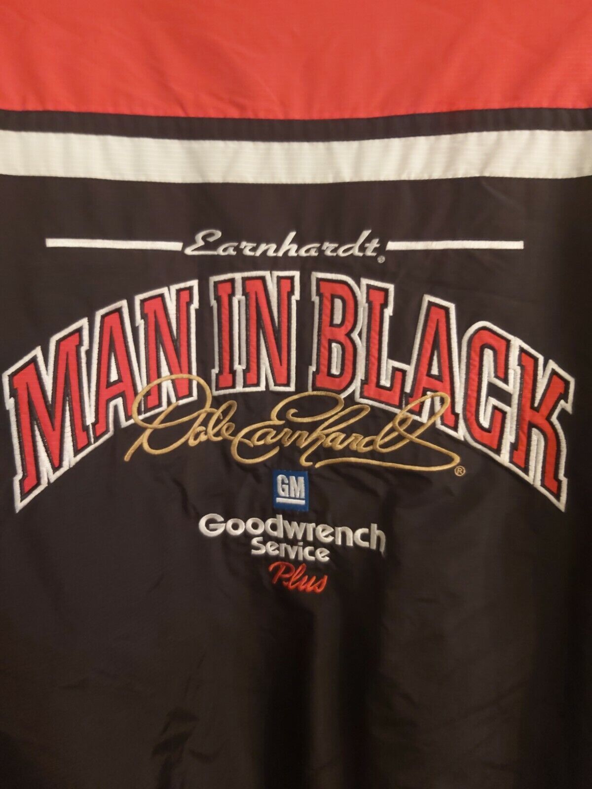 Primary image for Dale Earnhardt Man In Black # 3 Chase Authentic Nascar GM Goodwrench  Coat Med