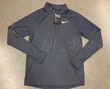 NWT Nike CD8273-015 Men&#39;s Element Half-Zip Running Top Shirt Dark Grey S... - $39.95