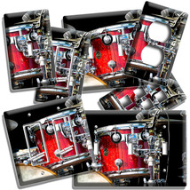 Vintage Red Drums Light Switch Outlet Wall Cover Plate Garage Music Studio Decor - £14.34 GBP+