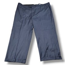 Geoffrey Beene Pants Size 52 W52&quot;xL28&quot; Men&#39;s Dress Pants Pin Striped Cuffed Blue - $33.65