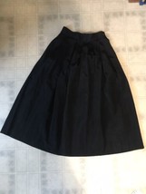 Susan Bristol size 6 Black Accordion Pleat Long Modest Formal Skirt No Slit - $27.76