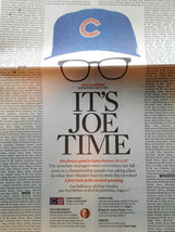 1- Tribune Cubs 2017 NLC Champs! Cover- It&#39;s Joe Time- Full Page Jake Ar... - $4.95