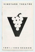 Vineyard Theatre Program 1991-92 Season Lady Brackwells Confinement &amp; Th... - $17.82