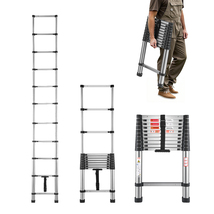 VEVOR Telescoping Ladder, 10.3ft Stainless Steel Lightweight Extension L... - $85.04 CAD