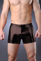 Thunderbox Liquid Metal Black Pouch Shorts Party Costume Dance S, M, L, XL - £23.98 GBP