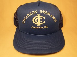 Vintage Hat Mens Cap Cimarron Insurance Kansas [Z5b] - £10.19 GBP