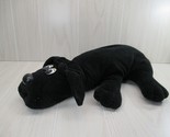 Tonka Pound puppies 16&quot;  large solid black puppy dog 1985 no collar - $17.66