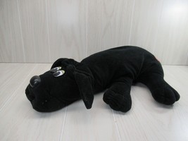 Tonka Pound puppies 16"  large solid black puppy dog 1985 no collar - $17.66