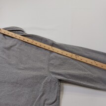 Field & Stream Heavy Cotton Button Down Shirt Men's Gray Outdoor Work Chest 50" image 8
