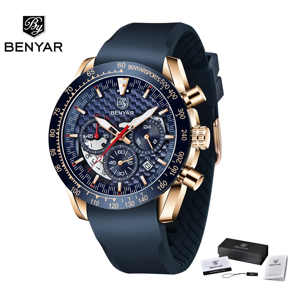 Watch 2024 New BENYAR  Men&#39;s Watch  Waterproof Business    Watch Men Clock Reloj - £47.46 GBP