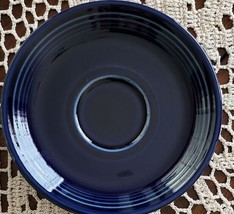 Vintage ~ Fiesta® Replacement Pieces ~ Three (3) 6&quot; Saucers ~ Dark Blue in Color - £17.65 GBP