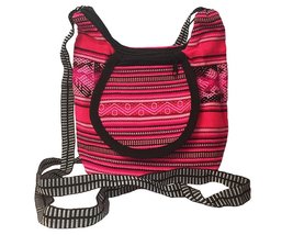 Mia Jewel Shop Small Peruvian Tribal Print Striped Pattern Pocket Purse Crossbod - £14.23 GBP