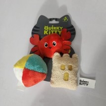 Quirky Kitty Beach Buddies 3PK Catnip Filled Cat Toys - £5.97 GBP