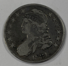 1831 50C Buste Demi Dollar En Fin État, Naturel Couleur, Beau Détail - $89.08