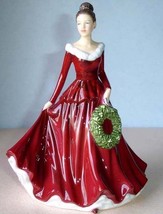 Royal Doulton Mistletoe and Wine Figurine Christmas Songs 7&quot; #HN5701 New - £168.11 GBP