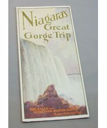 1928 Niagara&#39;s Great Gorge Trip Pamphlet Great Graphics Folds Out - $474.98 MXN