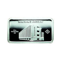 Germany Silver Ingot Bar Proof 2.5g Landmarks Bauhaus Dessau 03856 - $31.49
