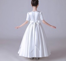 White Sensual Communion Dress - White Bridemaids Wedding Dress - Satin dress - £100.86 GBP