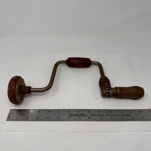 Antique Brace Bit Hand Drill Auger Vintage Woodworking Tool 14&#39; - £11.21 GBP