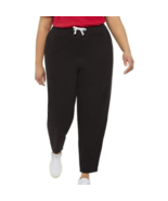 Canadiana Women&#39;s Plus Fleece Jogger Pants Black 4X NWT - £15.87 GBP