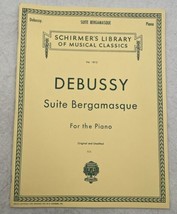 Suite Bergamasque Piano Vol. 1812 Schirmers Library Of Musical Classics - £11.09 GBP