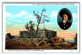 Grave of Buffalo Bill Lookout Mountain Colorado CO UNP WB Postcard S9 - £2.29 GBP