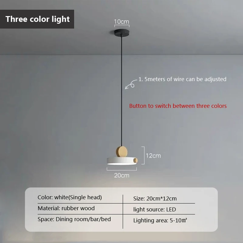  LED Pendant Light  Minimalist  Hanging Lamp For Livingroom Dining Room Loft roo - £169.42 GBP