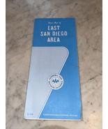 AAA 1991 Street Map of East San Diego Area Road Map - $2.99