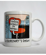 Hallmark Secretarys Dream Coffee Mug Faxed Myself to Hawaii Shoebox Gree... - £17.04 GBP