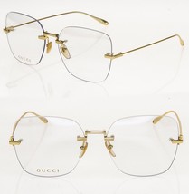GUCCI 1150 Gold Chain Strawberry Crystal Pendant Charm Eyeglass 59m GG1150O 003 - £398.95 GBP