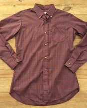 Vintage Levis Plaid Long Sleeve Single Stitch Button Front Shirt Men&#39;s M... - $35.20