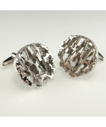 VINTAGE 70s ROUND silver cufflinks, Make offer! - €377,89 EUR